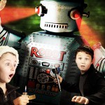 Rocketboy and Gears Missle-toe case Matt McKee Christmas Card