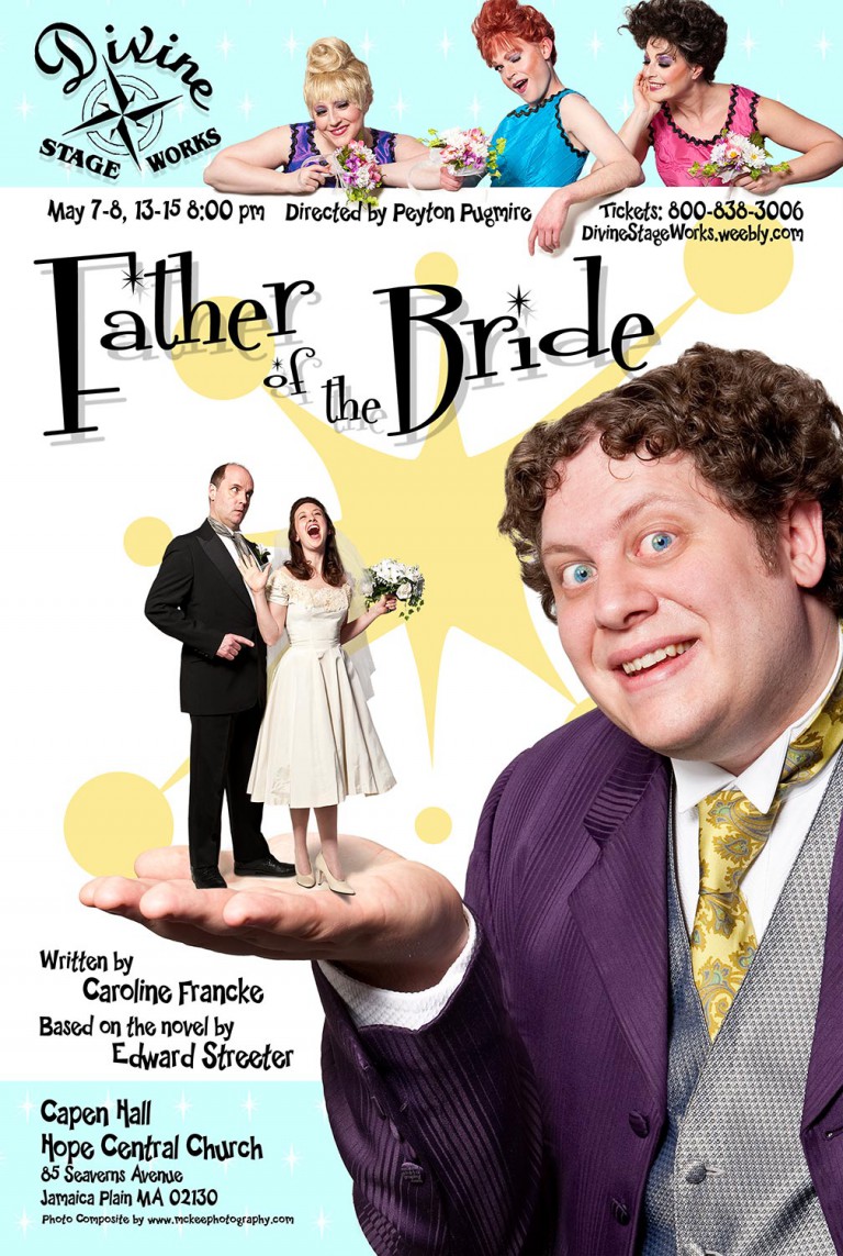 Father of the Bride Play Poster key art portraits and compositing