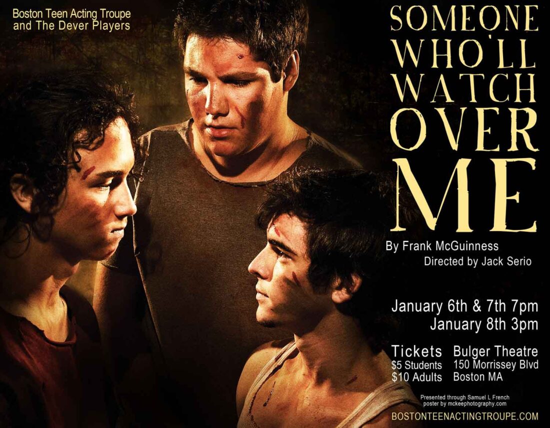 Someone Who'll Watch Over Me dramatic theatrical poster imagery
