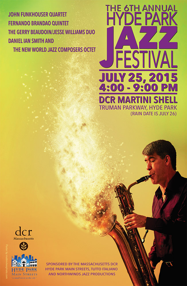 2015 Hyde Park Jazz Festival Music Poster