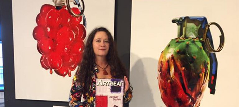 Artbeat Publisher Wendy Pitton and Cherry Bomb