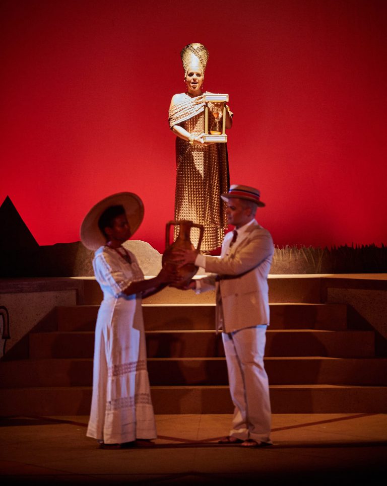 The Boston area exclusive production of Elton John and Tim Rice's Aida, produced by the Fiddlehead Theatre Company, at the Strand Theatre