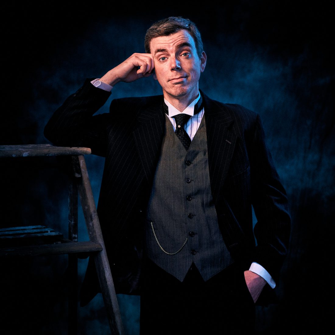 Patrick O'Hanlon as Dr. Frank Gibbs in Footlight Club's production of Our Town