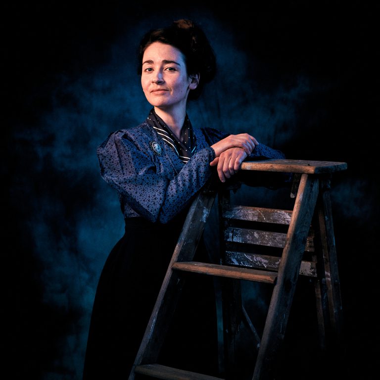 Nicole Frattaroli as Mrs. Gibbs in Footlight Club's production of Our Town