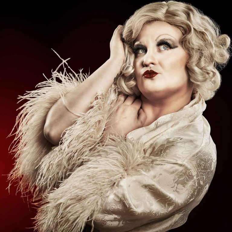 Gill Lovegood as Fraulein Kost/Fritzie for the Footlight Club production of Cabaret