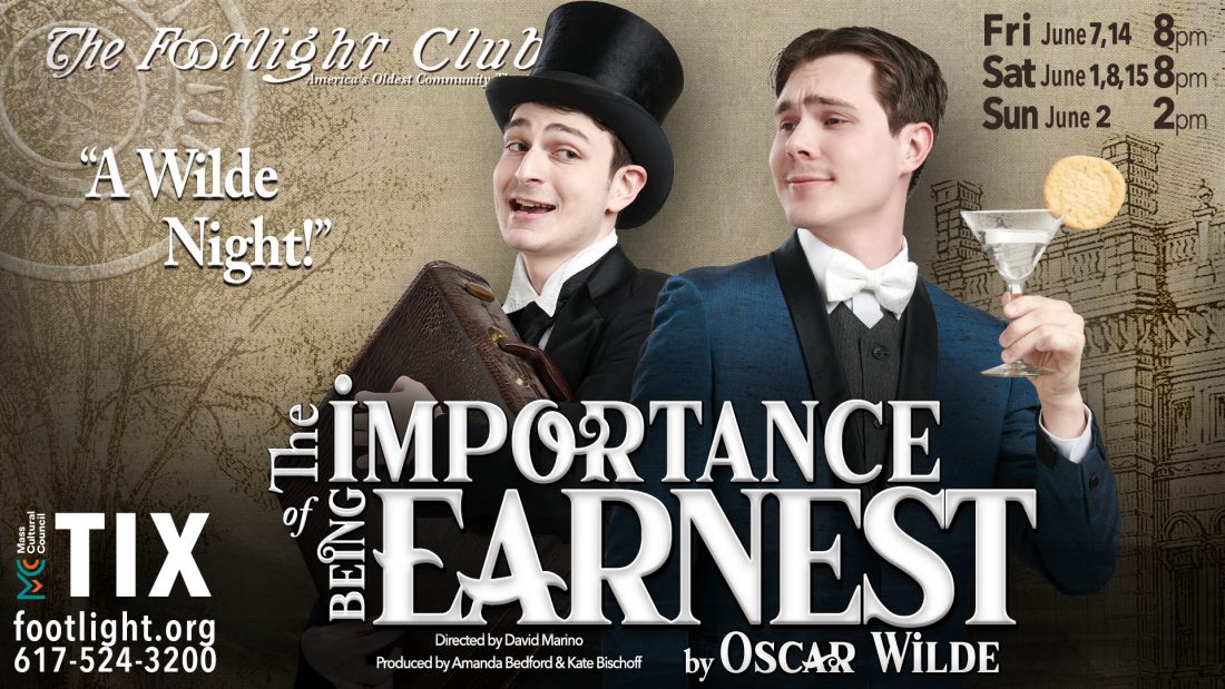 The Importance of Being Earnest play banner