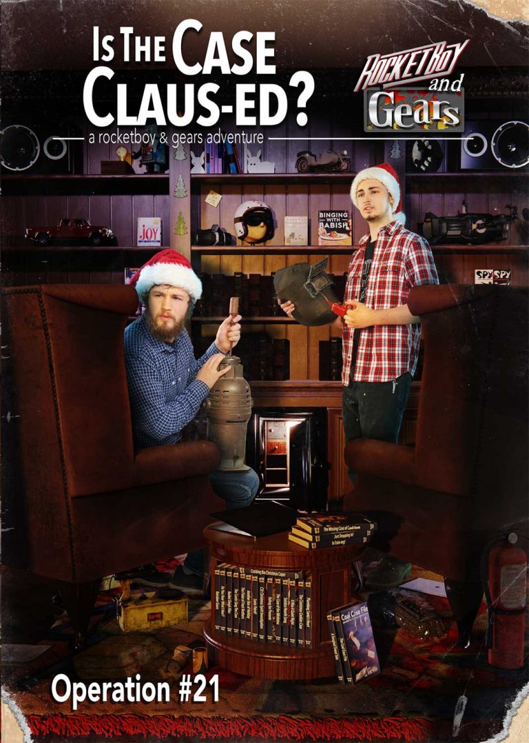 Photo Studio Holiday Card - Rocketboy and Gears Adventure books number 21