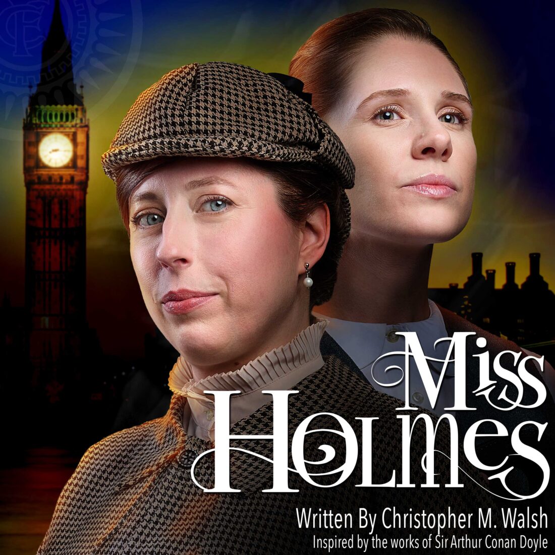 Jennnifer Bean as Sherlock Holmes and Samantha Moon as Dr. Dorothy Watson