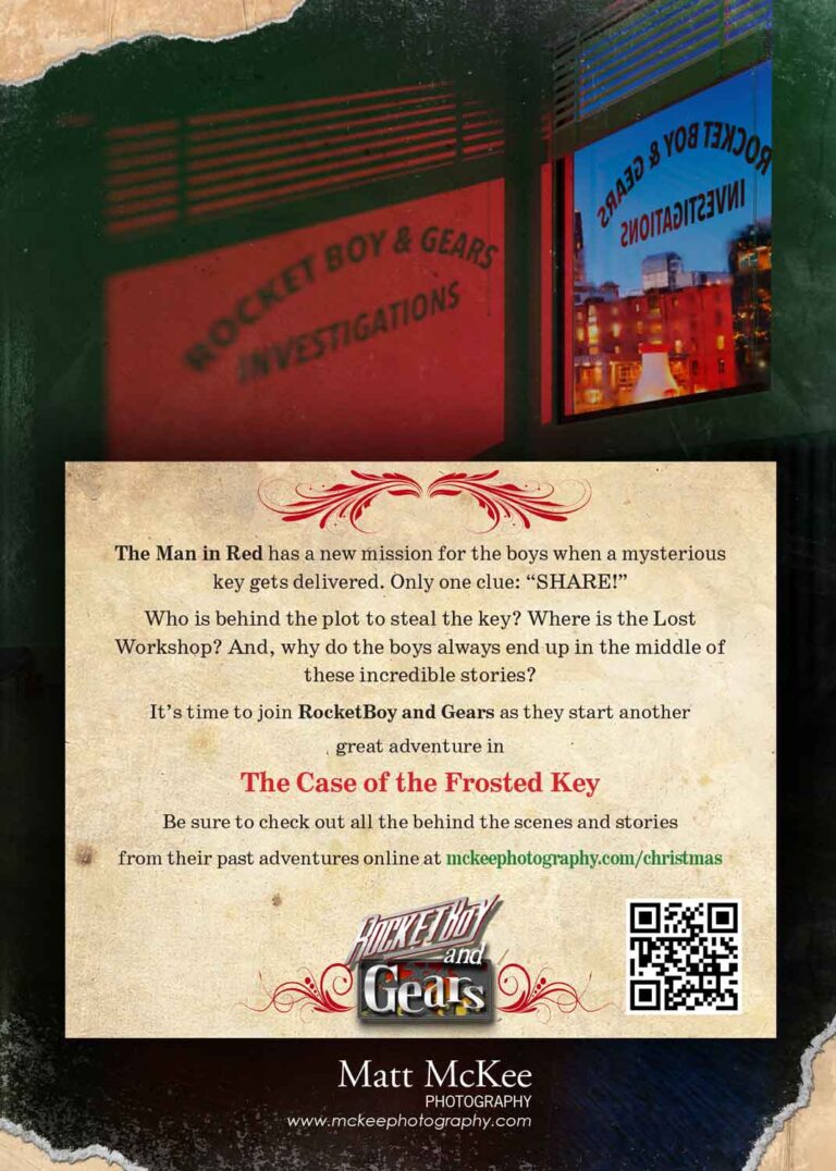 The Case of the Frosted Key back of the card